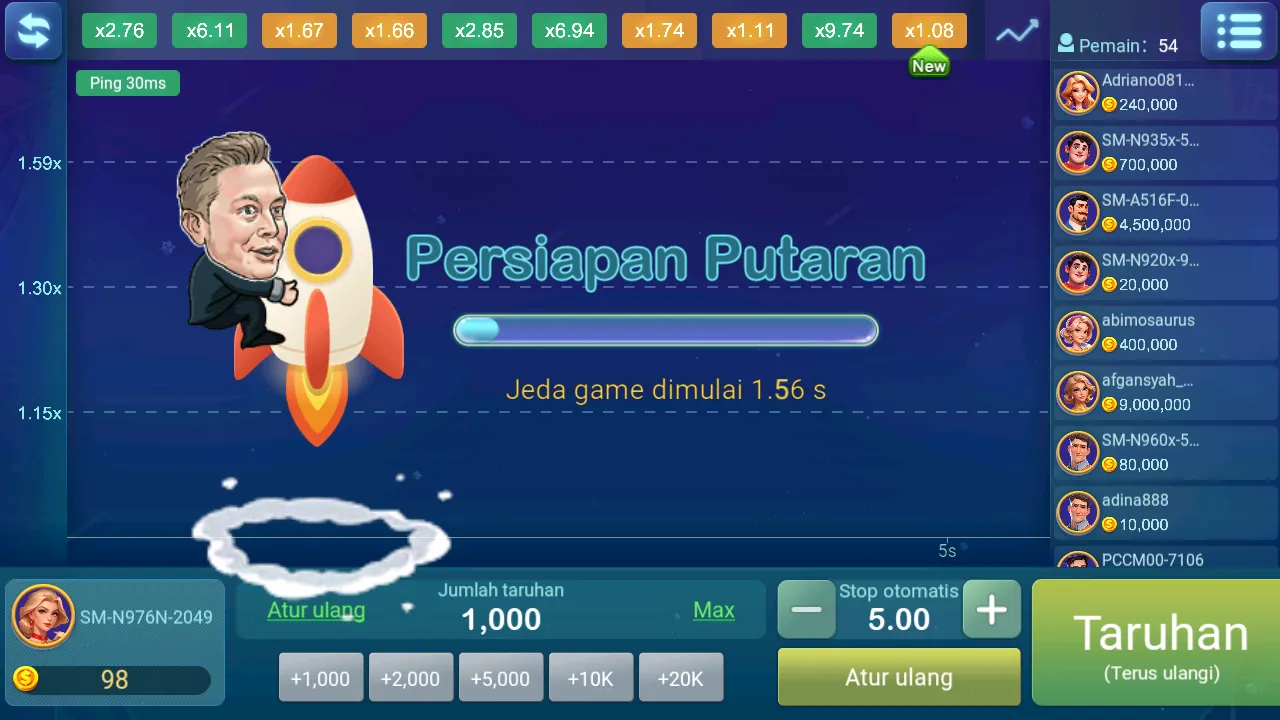 Crash Game Feature